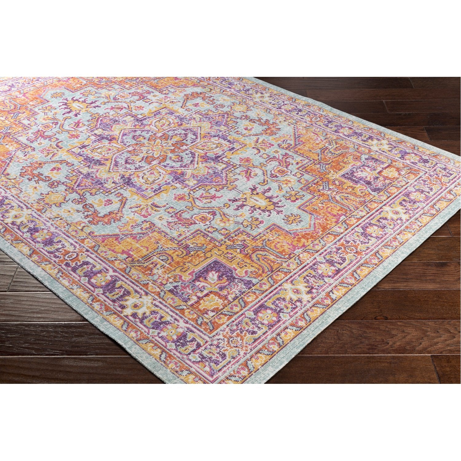 Antioch Rug in Lavender & Dark Purple