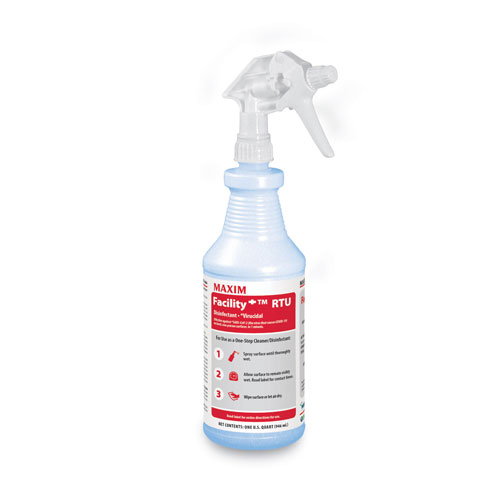 Midlab Maxim Facility+ RTU Disinfectant | Unscented， 32 oz， 6