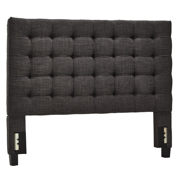 Briella Button Tufted Linen Upholstered Headboard iNSPIRE Q Modern - - 13620207