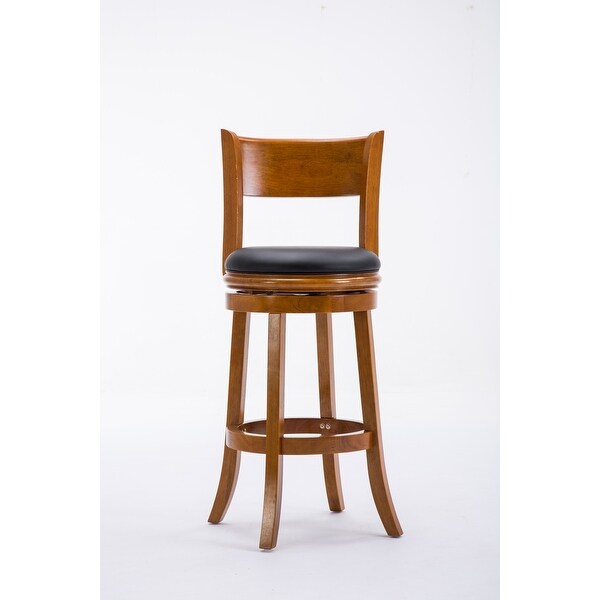 Palmetto Rubberwood 29-inch Swivel Stool