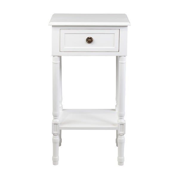 East at Main Painted Wood Side Table with Drawer