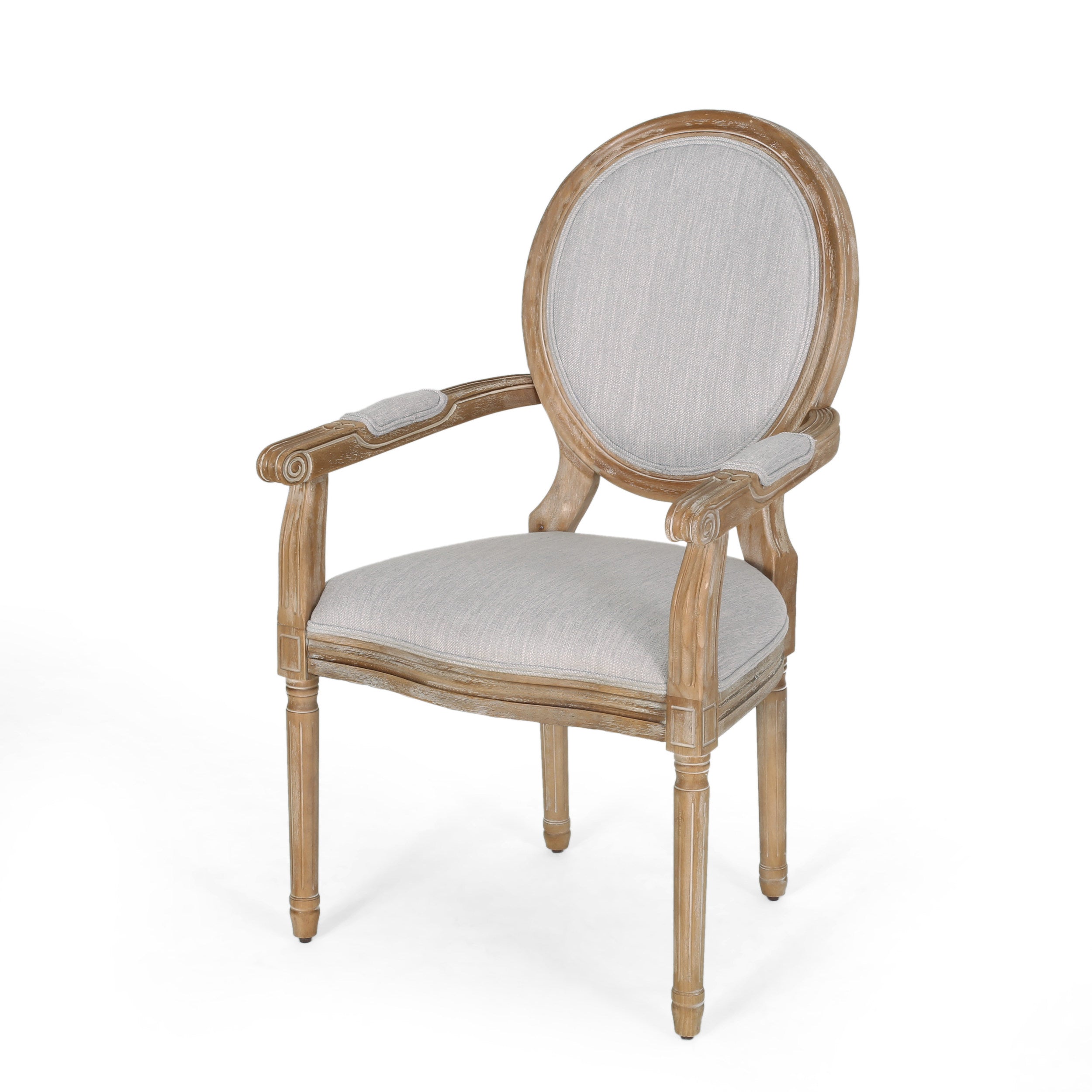 Aisenbrey French Country Wood Upholstered Dining Chair