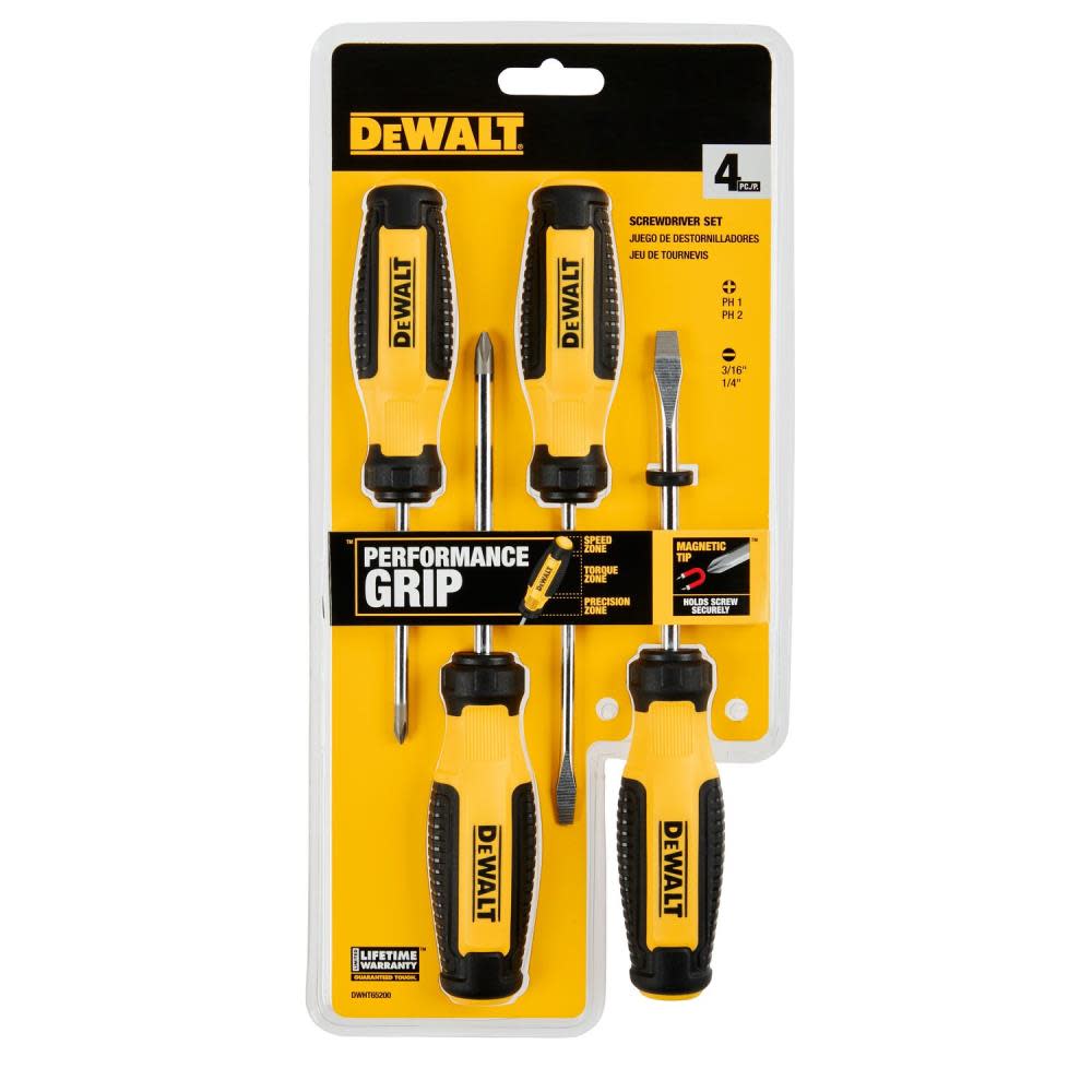 DEWALT Screwdriver Set 4pc ;