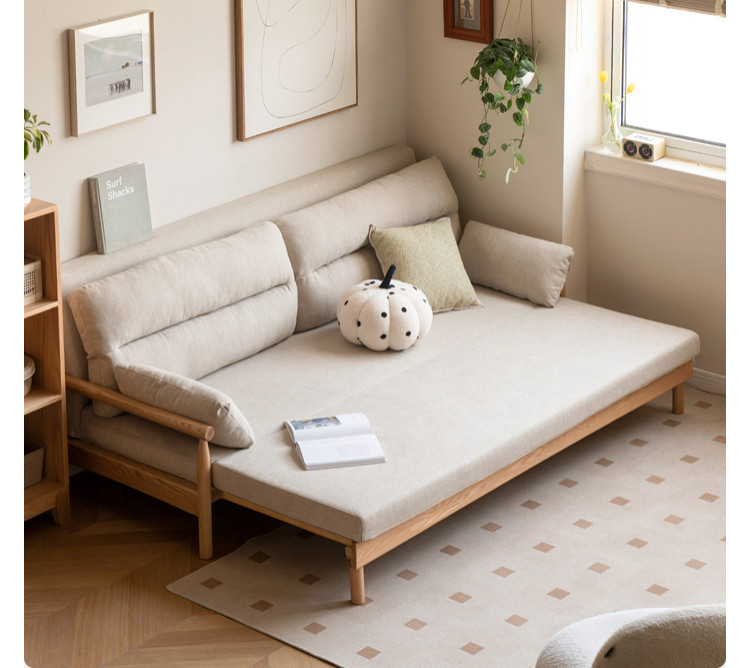 Oak Solid Wood Sofa Bed Sleepers Sofa   Transitional   Sleeper Sofas   by GVAwood  Houzz