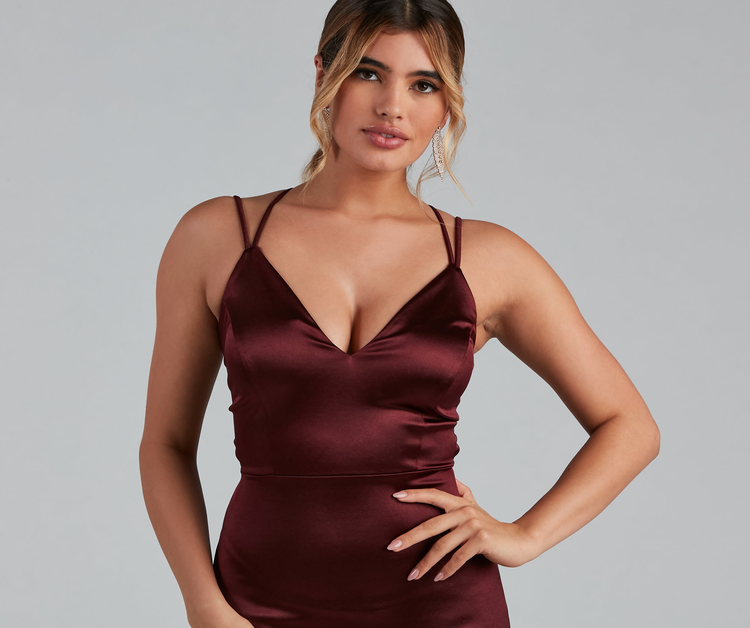 Madeline Satin Bodycon Mini Dress