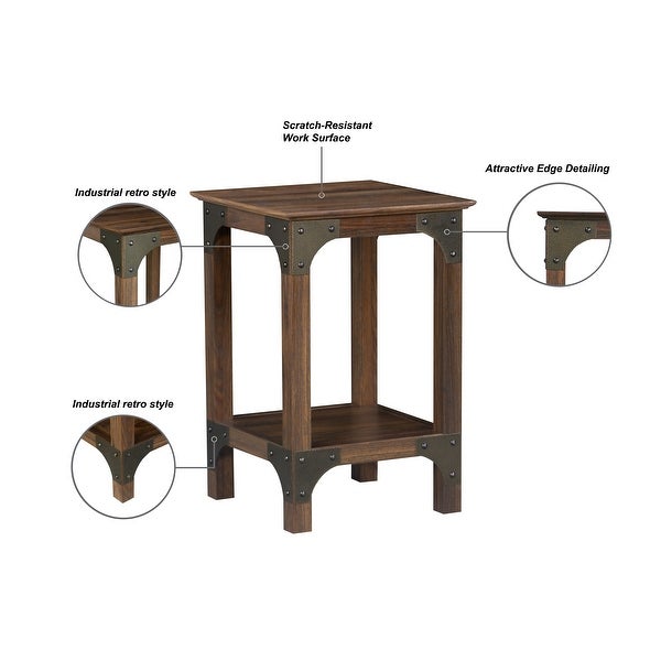 Saint Birch Hanson Walnut End Table