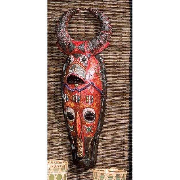 Design Toscano Masks Of The Congo Wall Sculptures Cape Buffalo