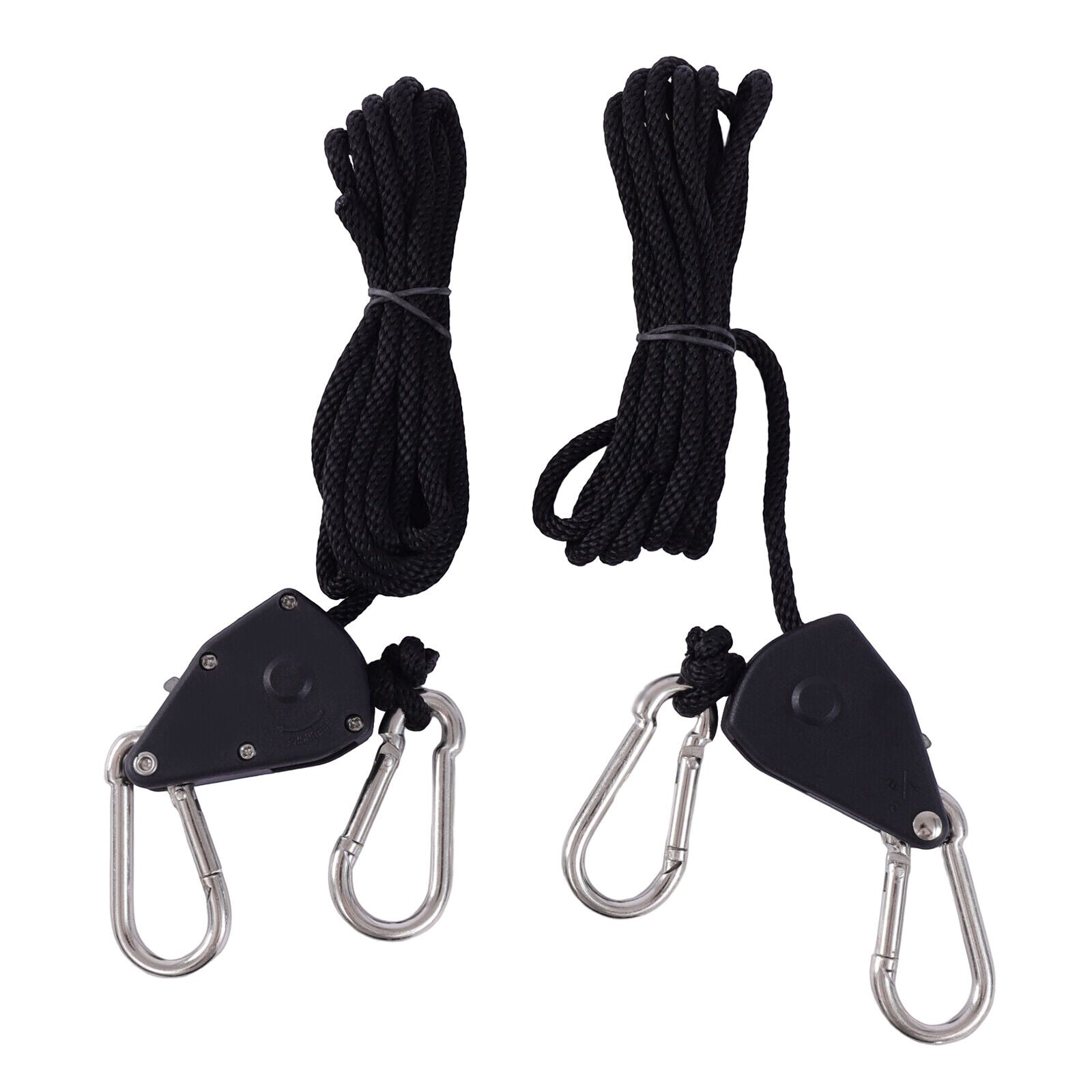 SHZICMY 2Pcs Rope Tie Downs Heavy Duty Rope Lock Adjustable Ratchet Pulley for Kayak Canoe