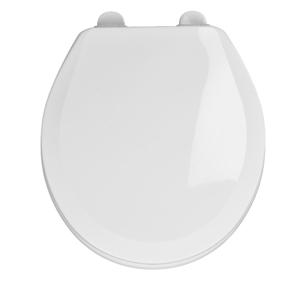 Centoco 700SC-001 Round Molded Wood Toilet Seat Featuring Safety Close， White