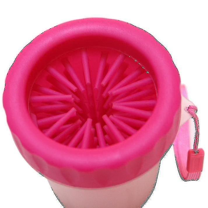 Pet Antiseptic Products Silicone Wash Feet Cleaning Cup Size: S(red)