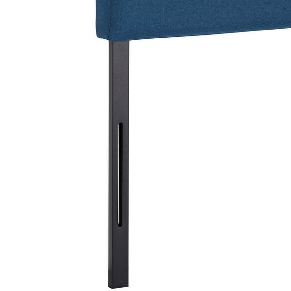 Height Adjustable Upholstered Headboard， Twin /Full/Queen/King Size Headboard， Dark Blue - - 36240660