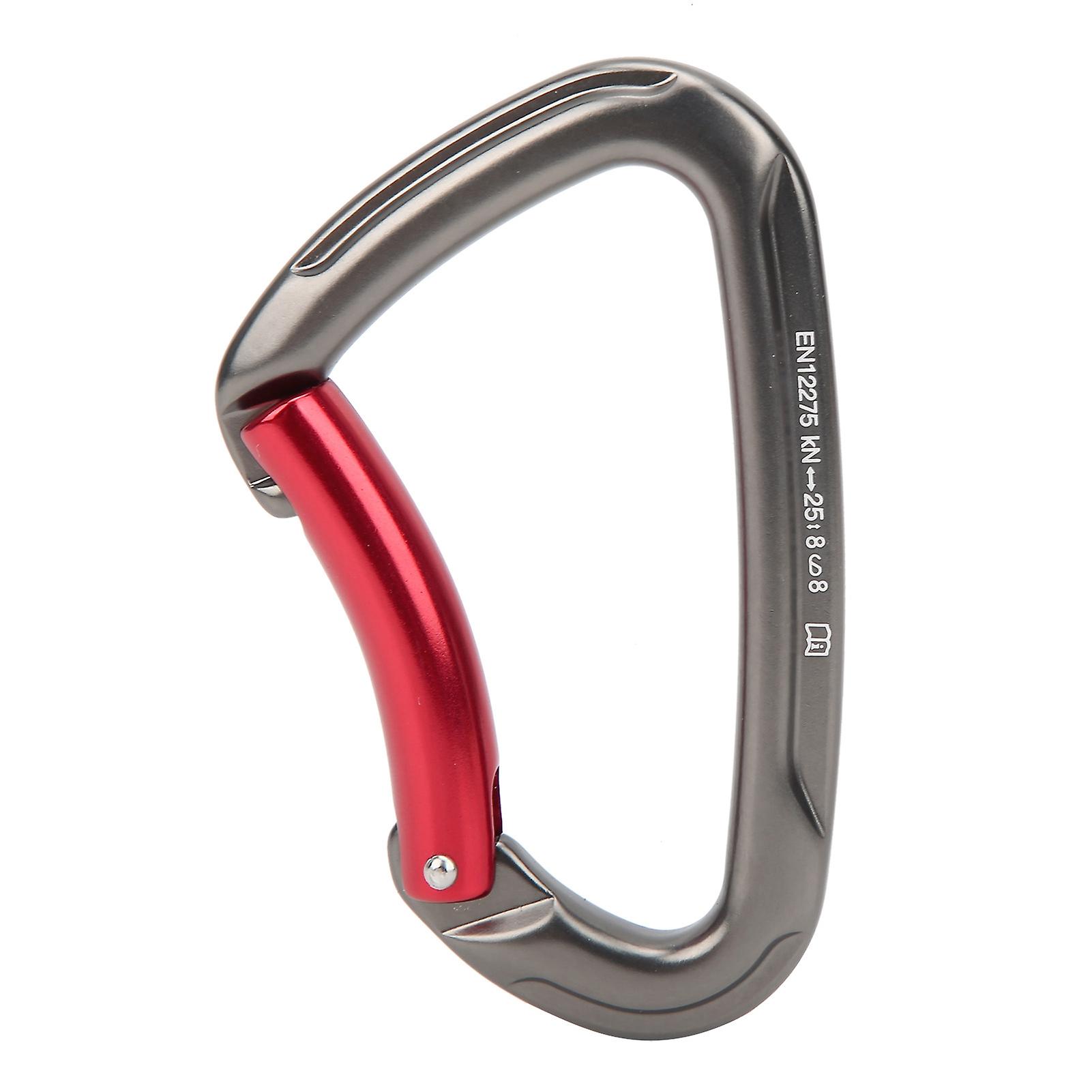 Dtype Climbling Carabiner Wear Resistant 25kn Bearing Aluminium Alloy Outdoor Equipment