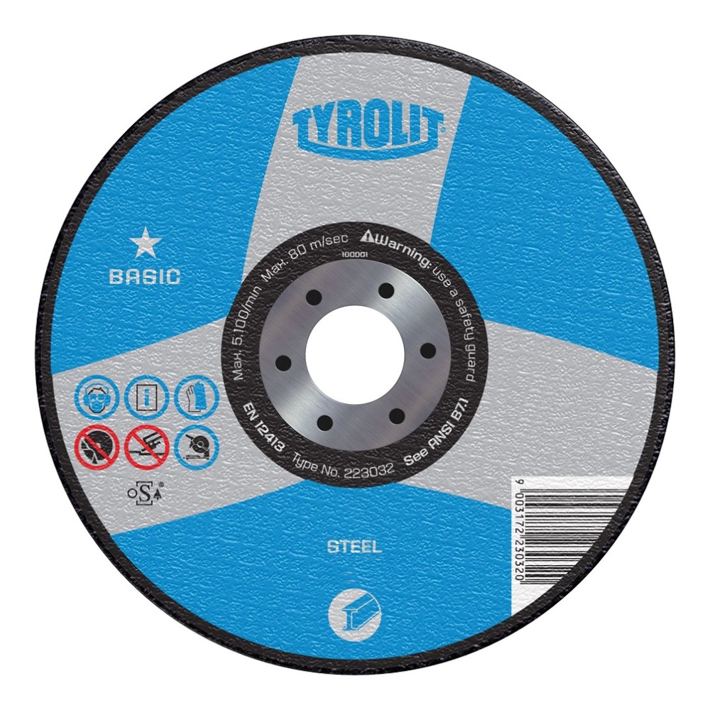 Tyrolit BASIC 2 in 1 Wheels ; Type 27 ;