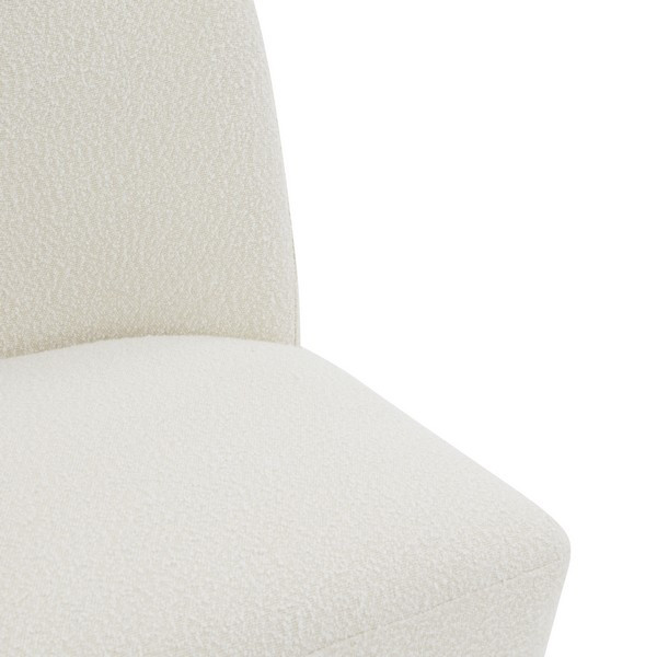 Safavieh Couture Nessa Boucle Accent Chair Ivory / Black   Armchairs And Accent Chairs   by Safavieh  Houzz