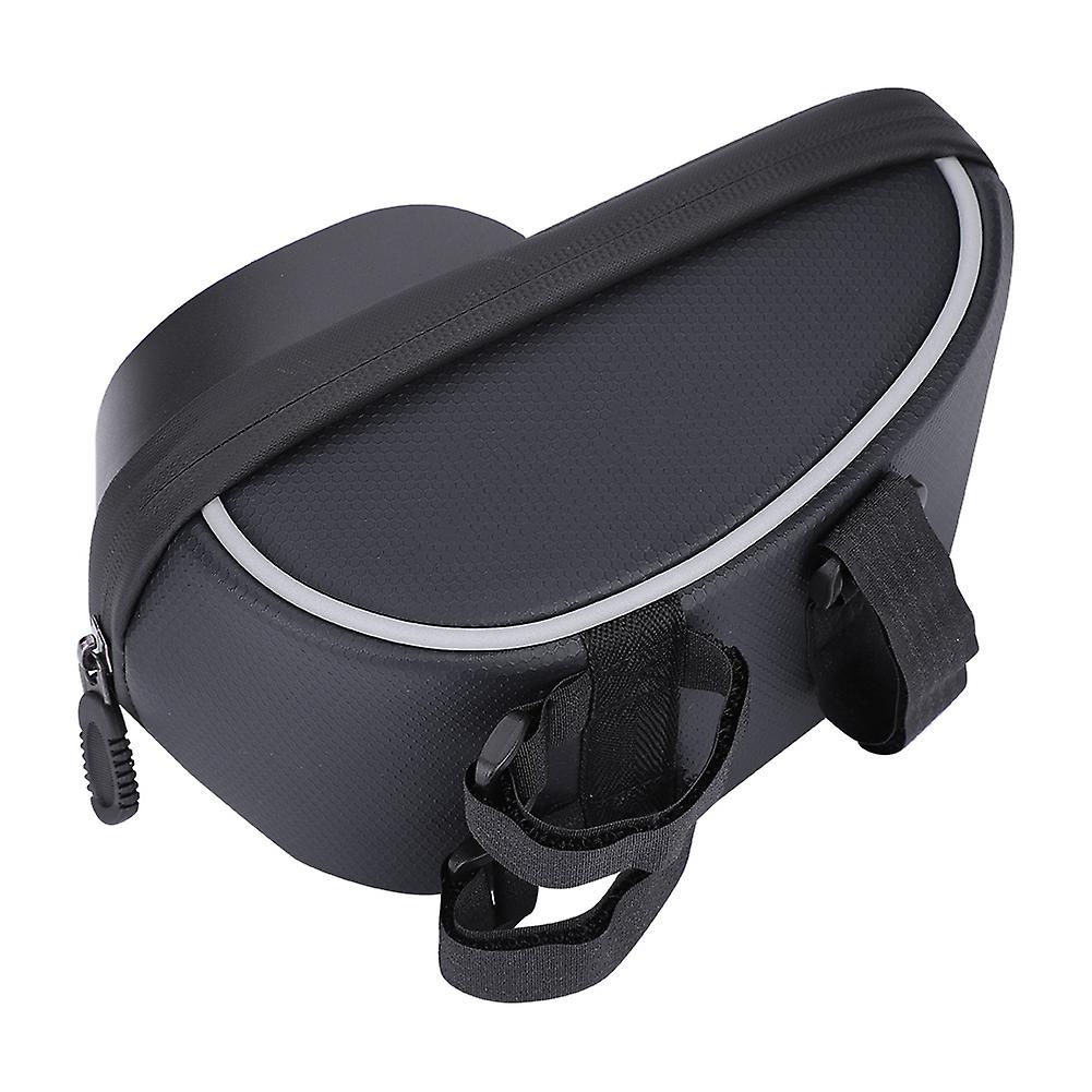 Mountain Bike Waterproof Bicycle Handlebar Cycling Cell Phone Bag 6.0'' Touchscreen Black