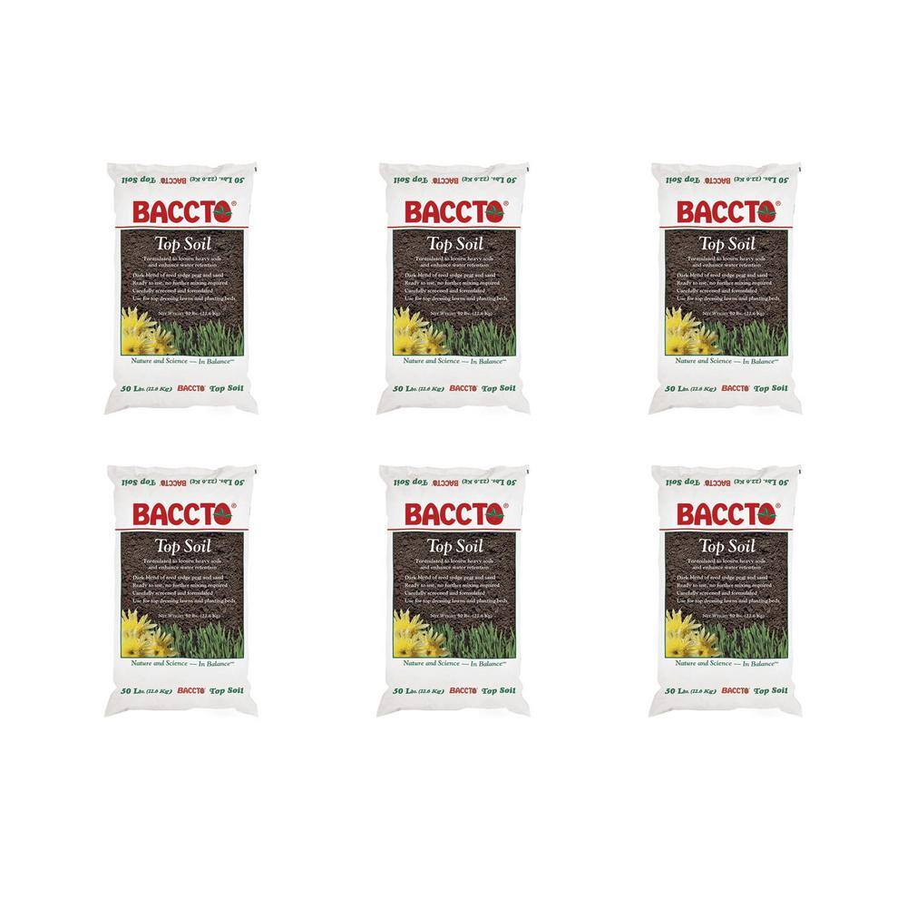 Baccto Lawn Soil With Reed Sedge Peat and Sand 50 lbs. (6-Pack) 6 x 1550P