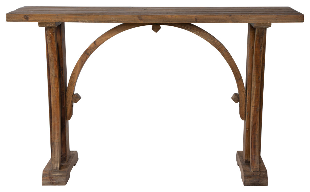 Uttermost Genesis Reclaimed Wood Console Table   Farmhouse   Console Tables   by HedgeApple  Houzz