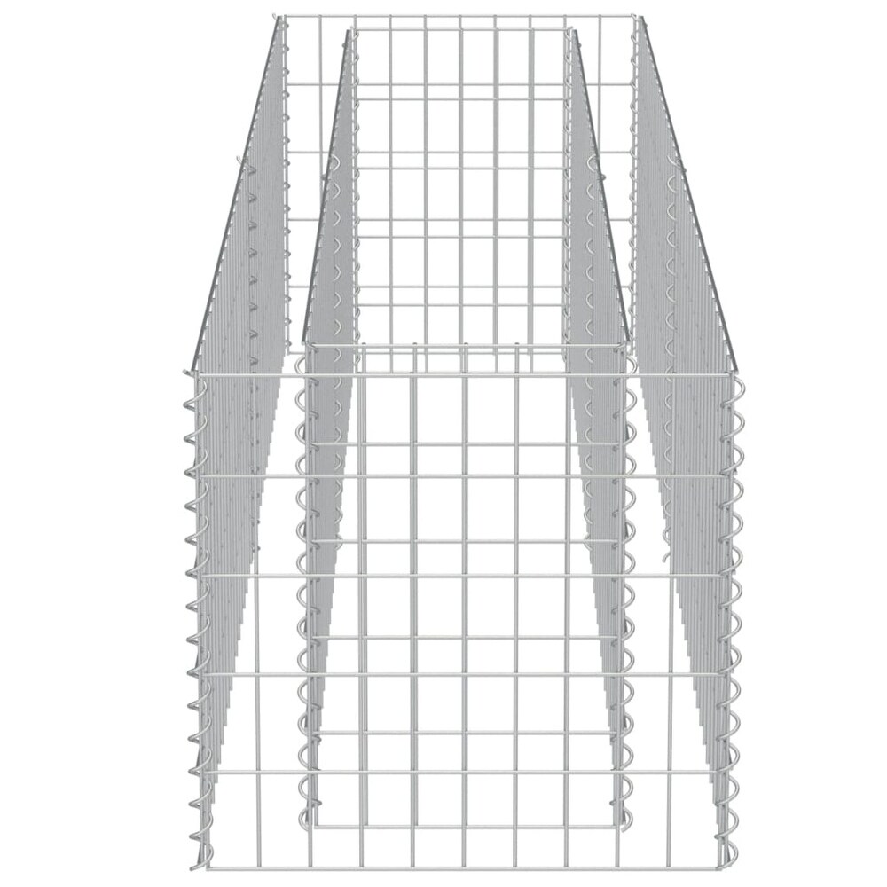 vidaXL Gabion Raised Bed Galvanized Steel 70.9\