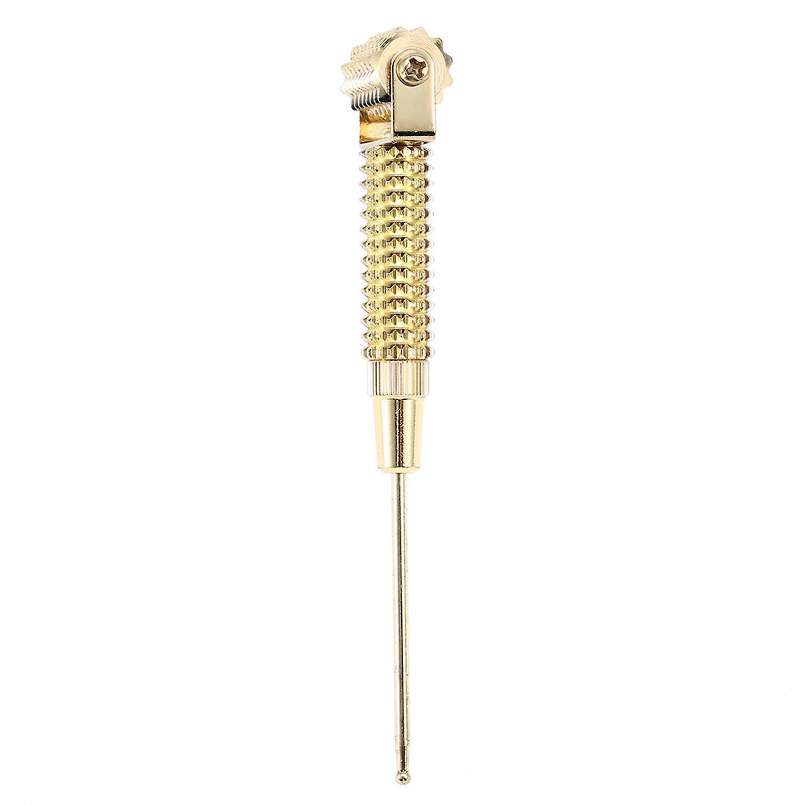 Acupuncture Points Detector Probe Facial Ear Acupoints Spring Needle Massage Roller (gold)