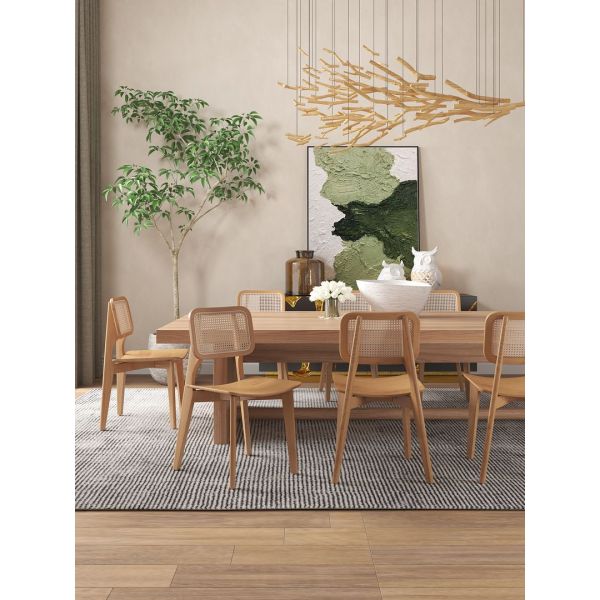 Versailles Square Dining Chair in Nature Cane - Set of 4