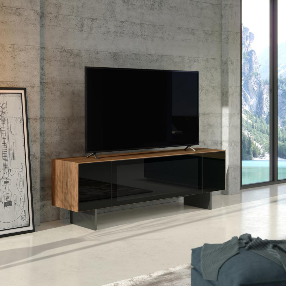 TV Cabinet with remote freindly pull down door with Active Door technology ...   Transitional   Entertainment Centers And Tv Stands   by BisonOffice  Houzz