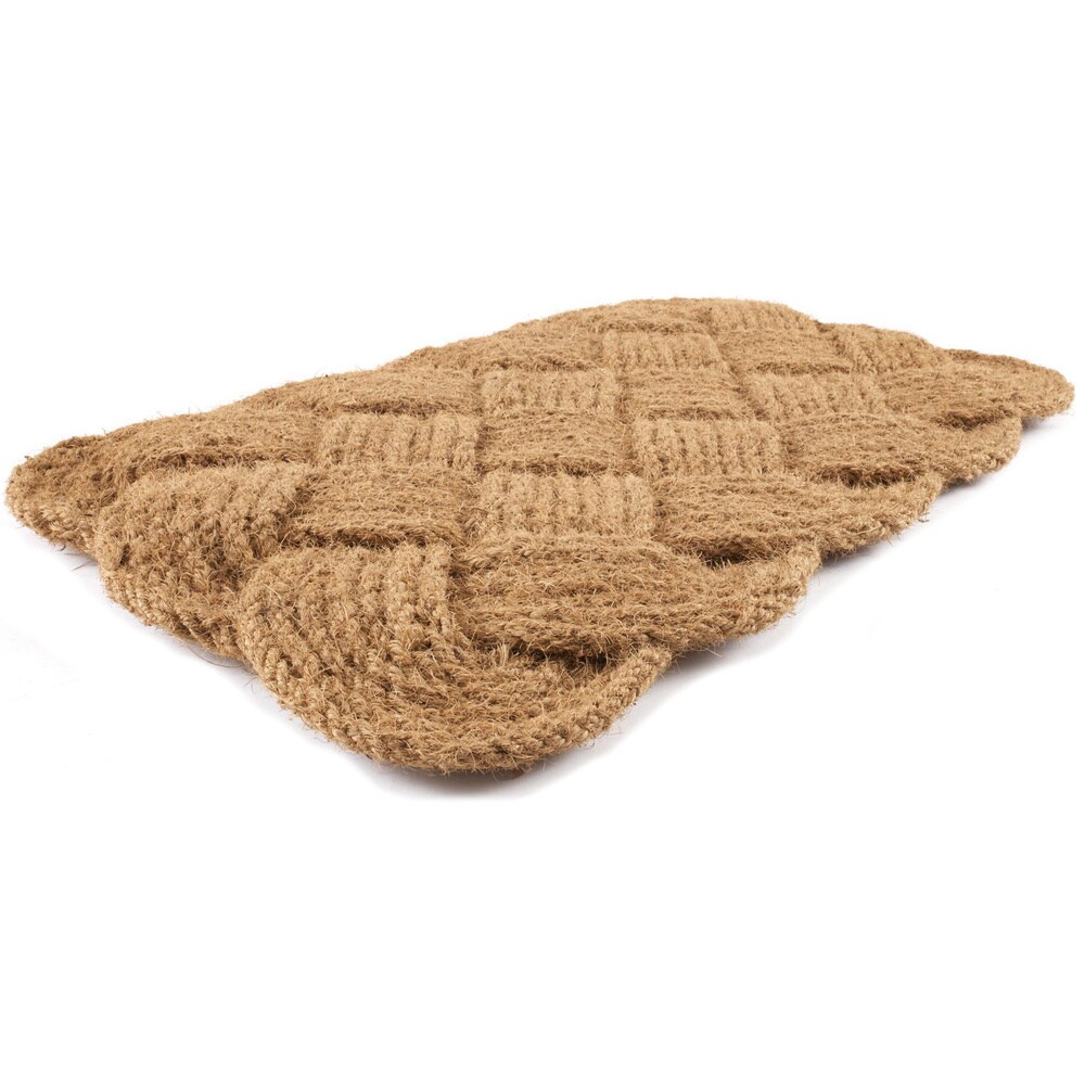 Entryways Hand woven Knot ical Coconut Fiber Doormat