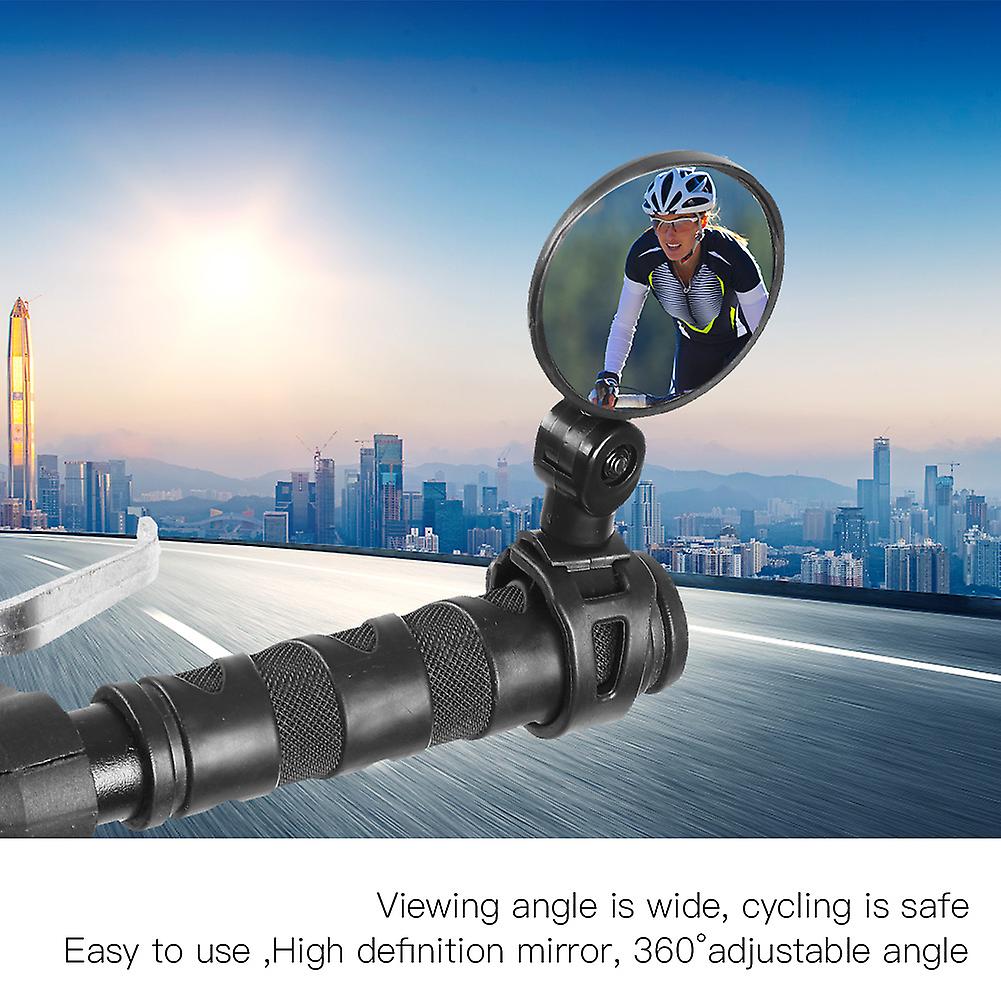 Flexible Angle Rotatable Bike Bicycle Handlebar Rearview Mirror Accessory