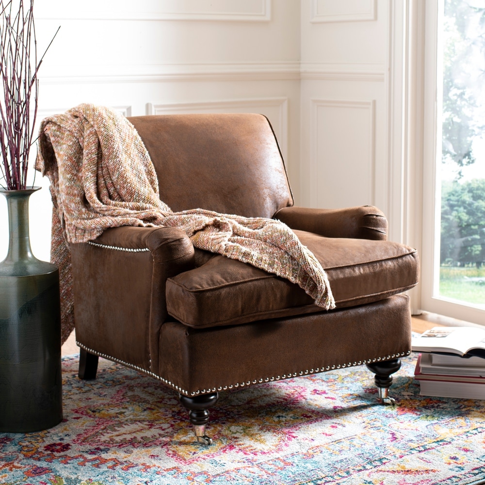 SAFAVIEH Chloe Brown Club Chair   29.3\