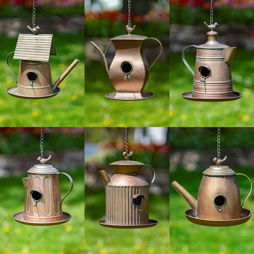 Set of 6 Assorted Hanging Birdhouses