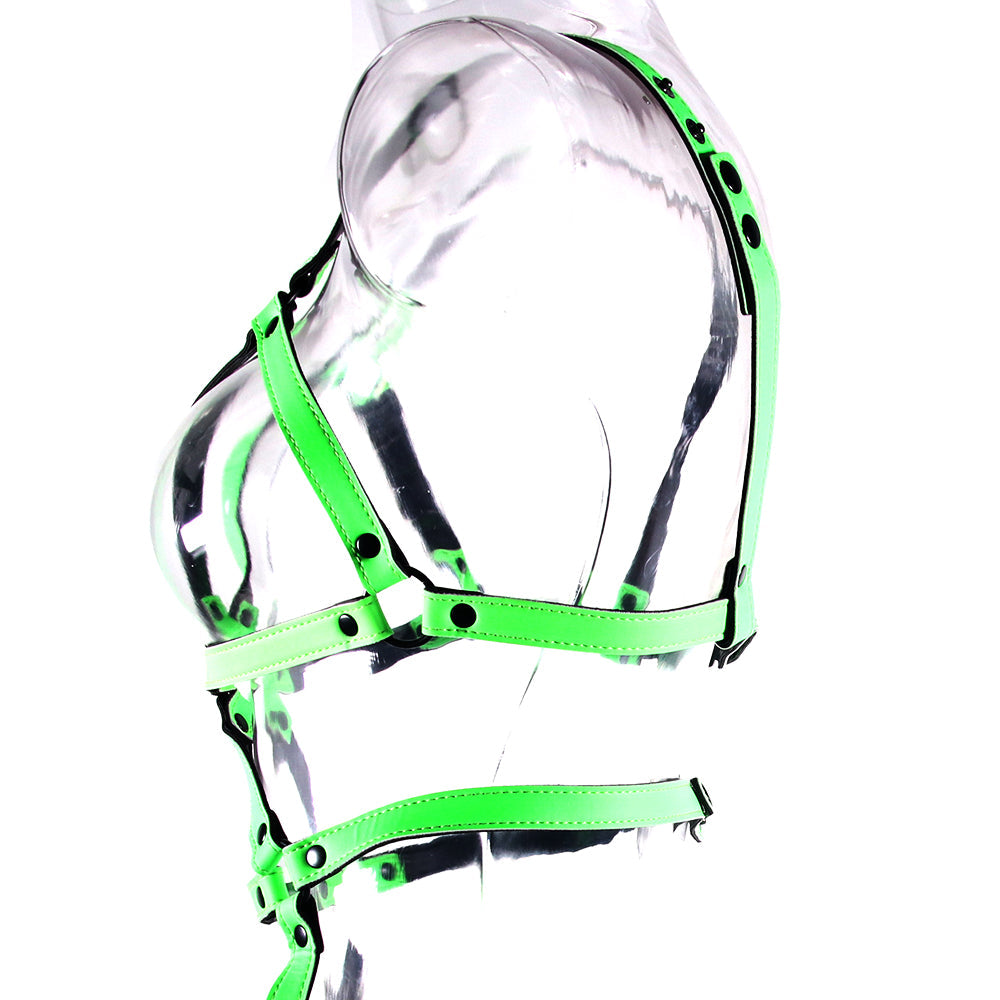 Ouch! Glow In The Dark Full Body Harness /XL