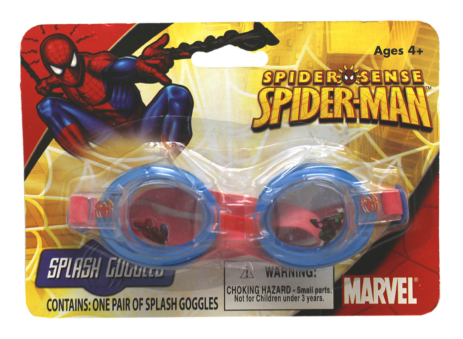 Spider-Man Spider Sense Blue and Red Colored Kids Swim Goggles