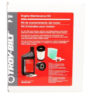 Troy-Bilt Engine Maintenance Kit for Lawn Tractors and RZT Mowers with Kohler 5400 Series Single Cylinder Engines 490-950-Y050