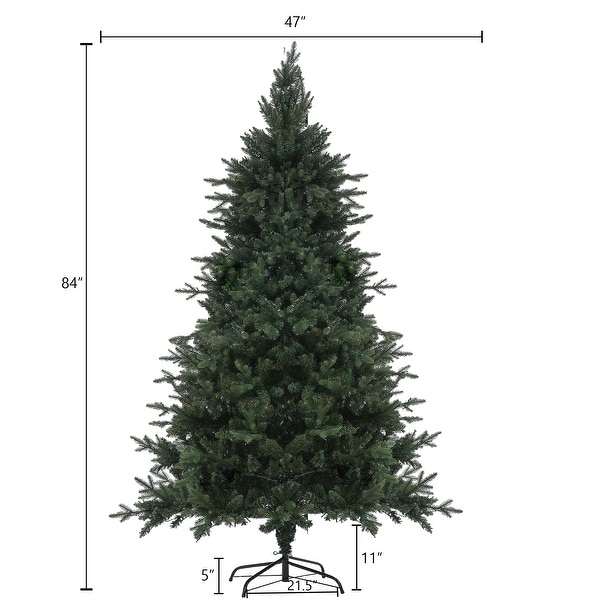 7Ft PreLit LED Artificial Full Fir Green Christmas Tree