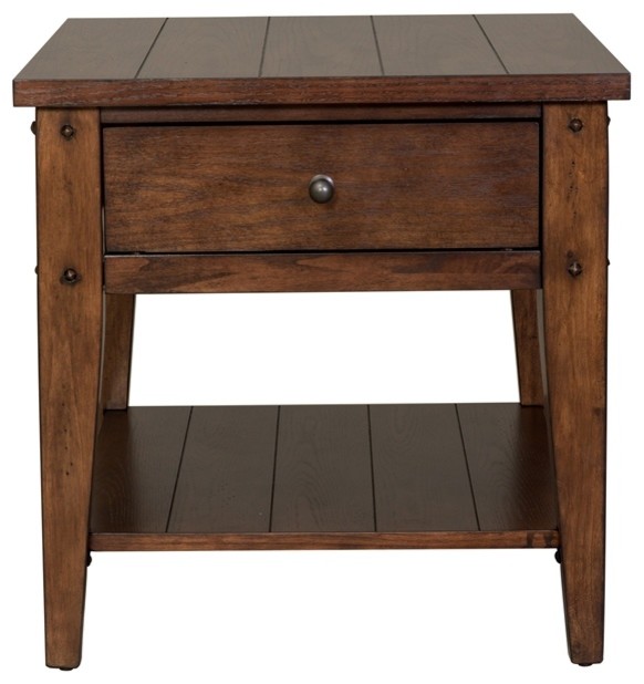 2 Piece Coffee Table and End Table Set in Oak   Transitional   Coffee Table Sets   by Homesquare  Houzz