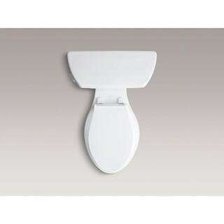 KOHLER Highline 2-piece 1.28 GPF Single Flush Elongated Toilet in Biscuit Seat Not Included K-3658-96