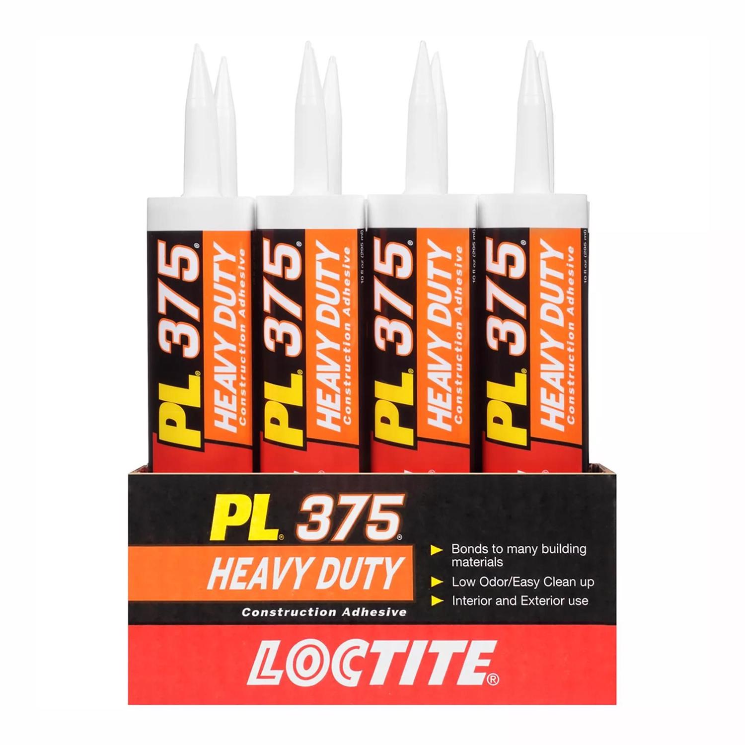 Loctite PL 375 Synthetic Elastomeric Polymer Construction Adhesive 10 oz