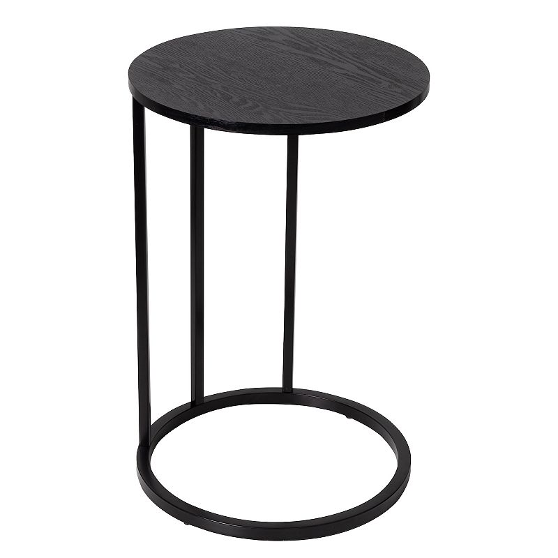 Honey-Can-Do Round C-Shape End Table