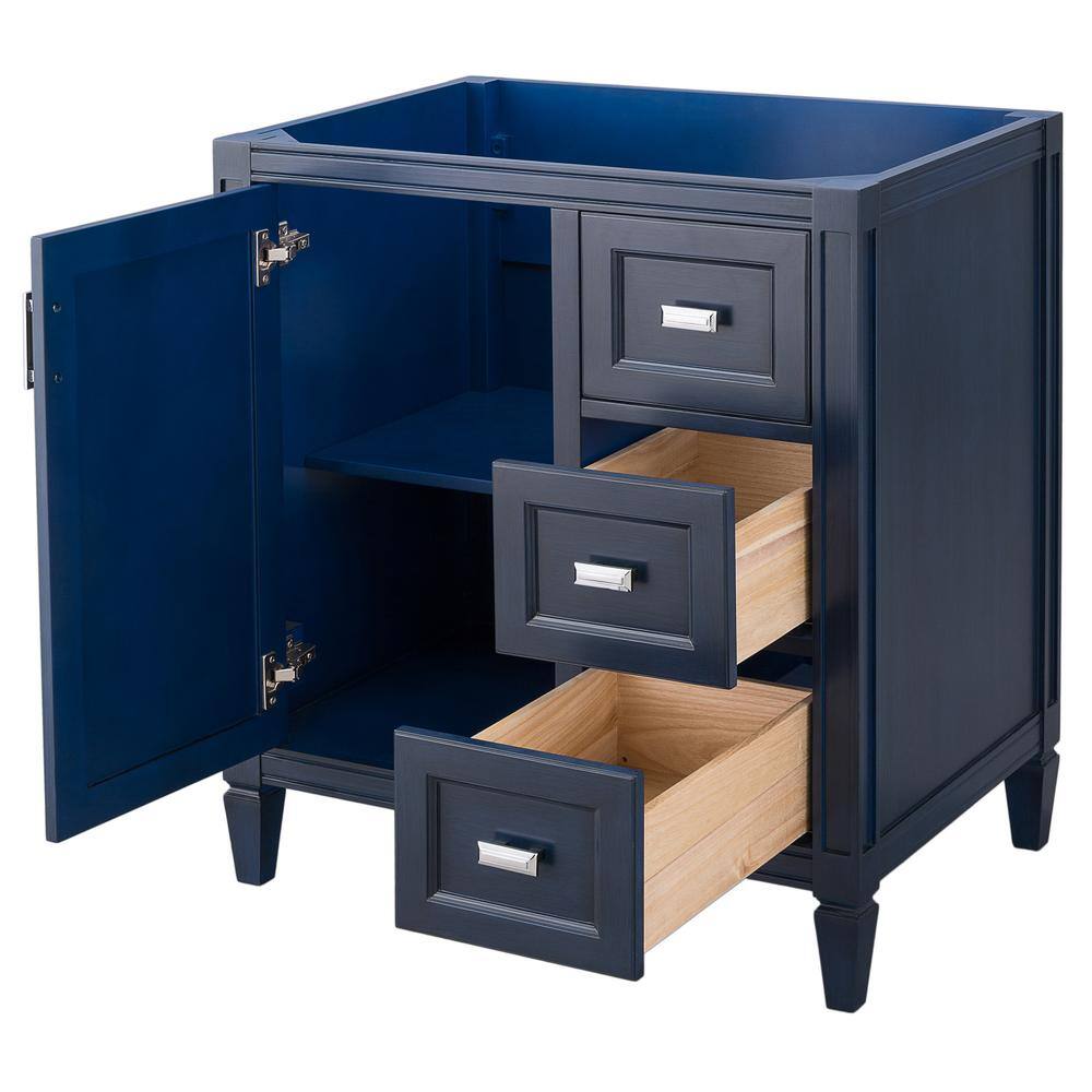 Home Decorators Collection Channing 30 in. W x 21 12 in. D Bath Vanity Cabinet Only in Royal Blue CGBV3022D