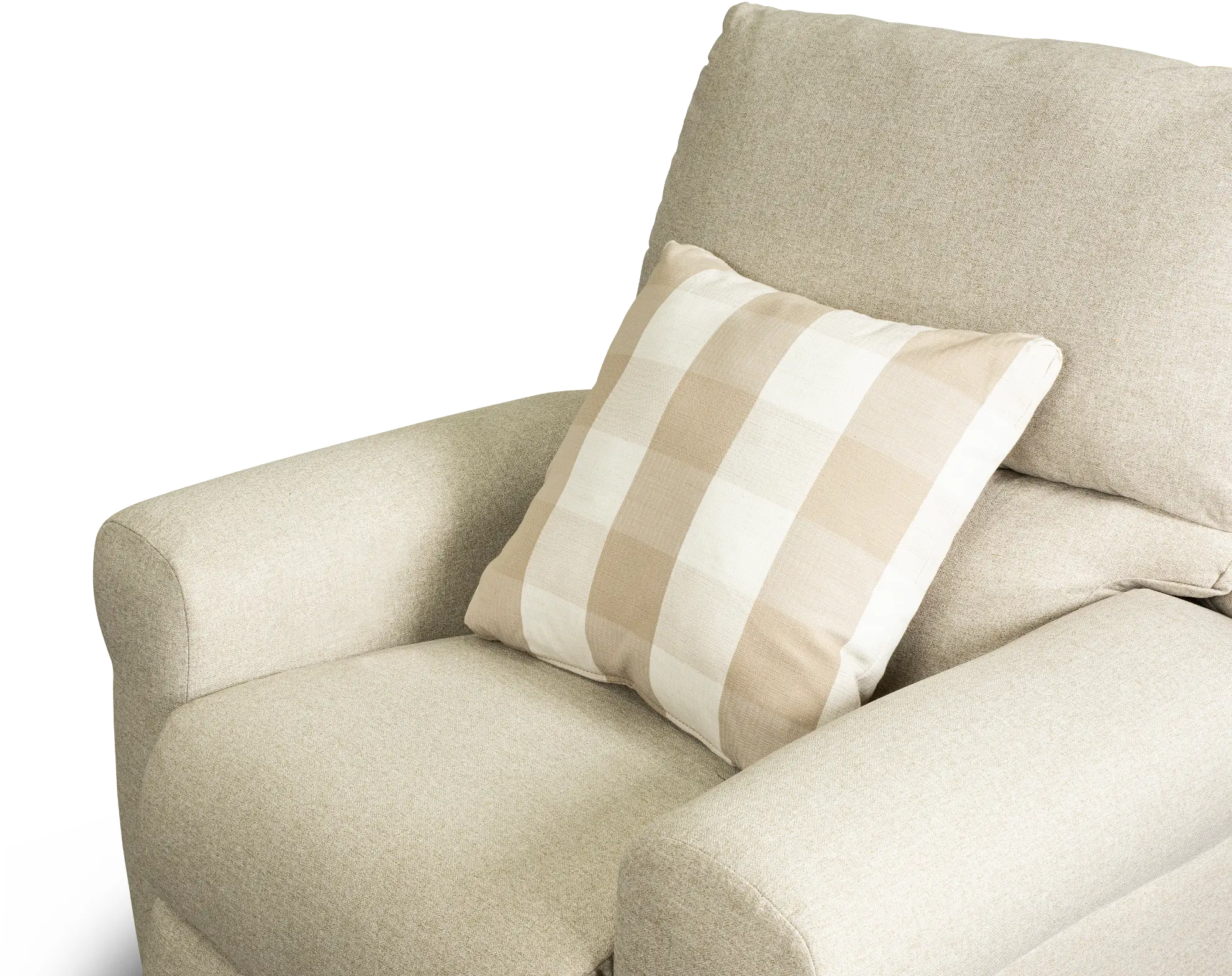 Westport Beige Lay Flat Glider Recliner