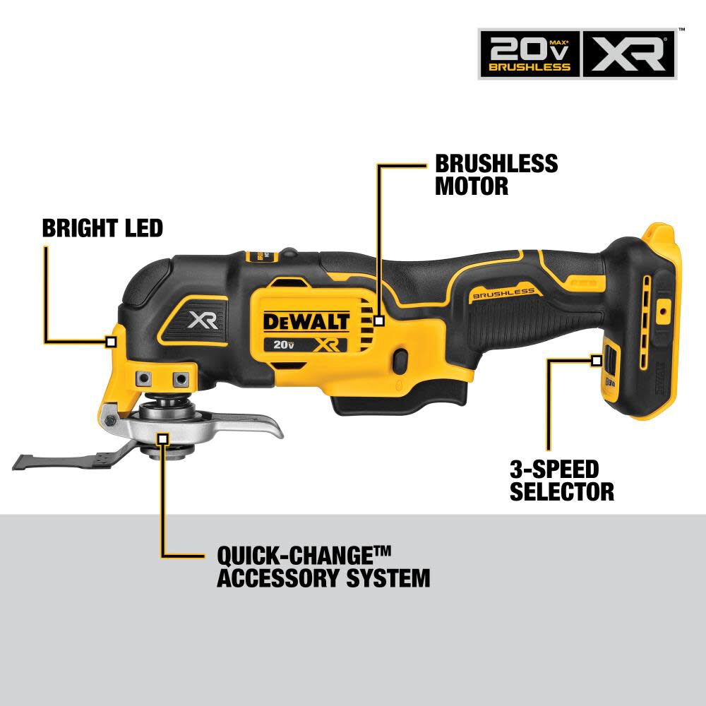 DW 20V MAX Brushless 5-Tool Kit with Soft Storage DCKSS521D2 from DW