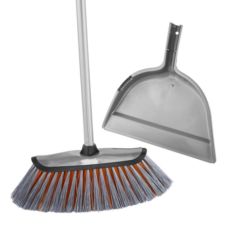 HDX Smooth Sweep Indoor Angle Broom with Dustpan 2060