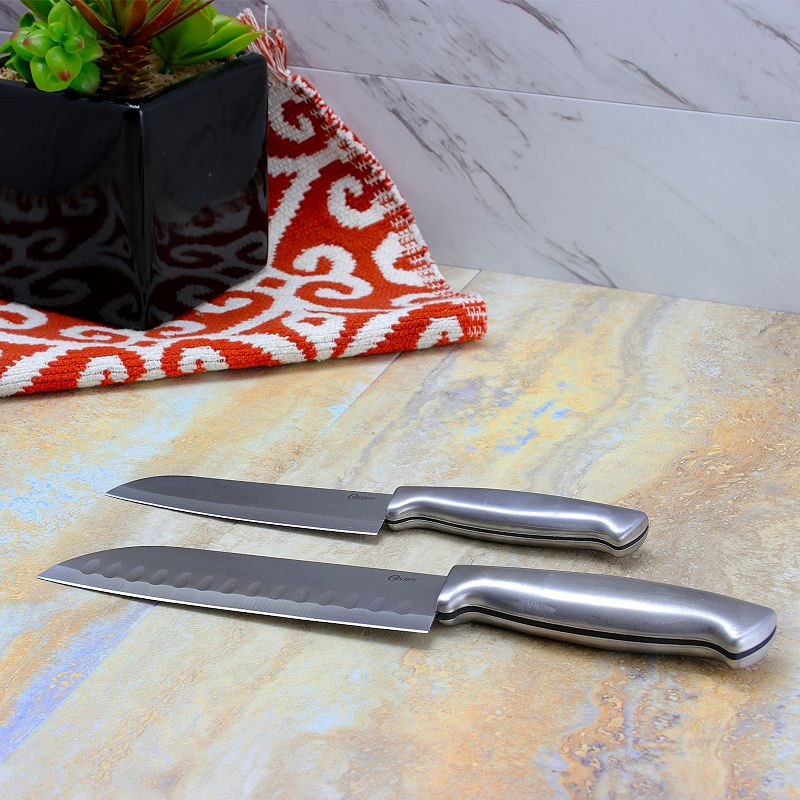 Baldwyn 2 Piece Stainles Steel Santoku Knife Set