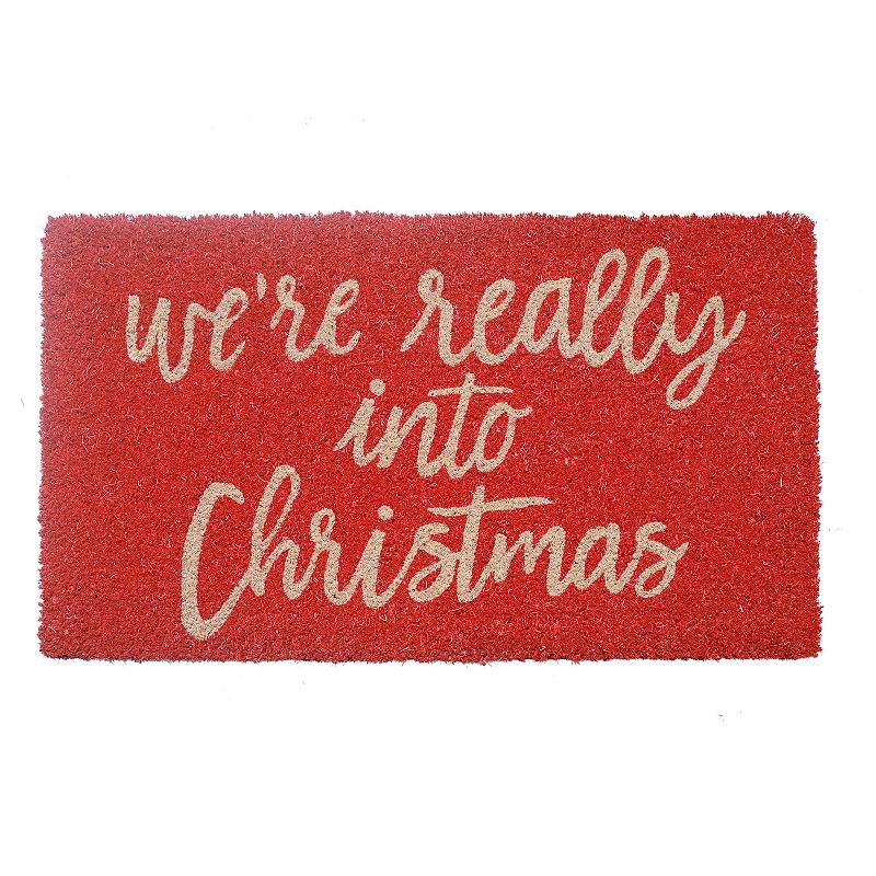 St. Nicholas Square We Are Into Christmas Doormat