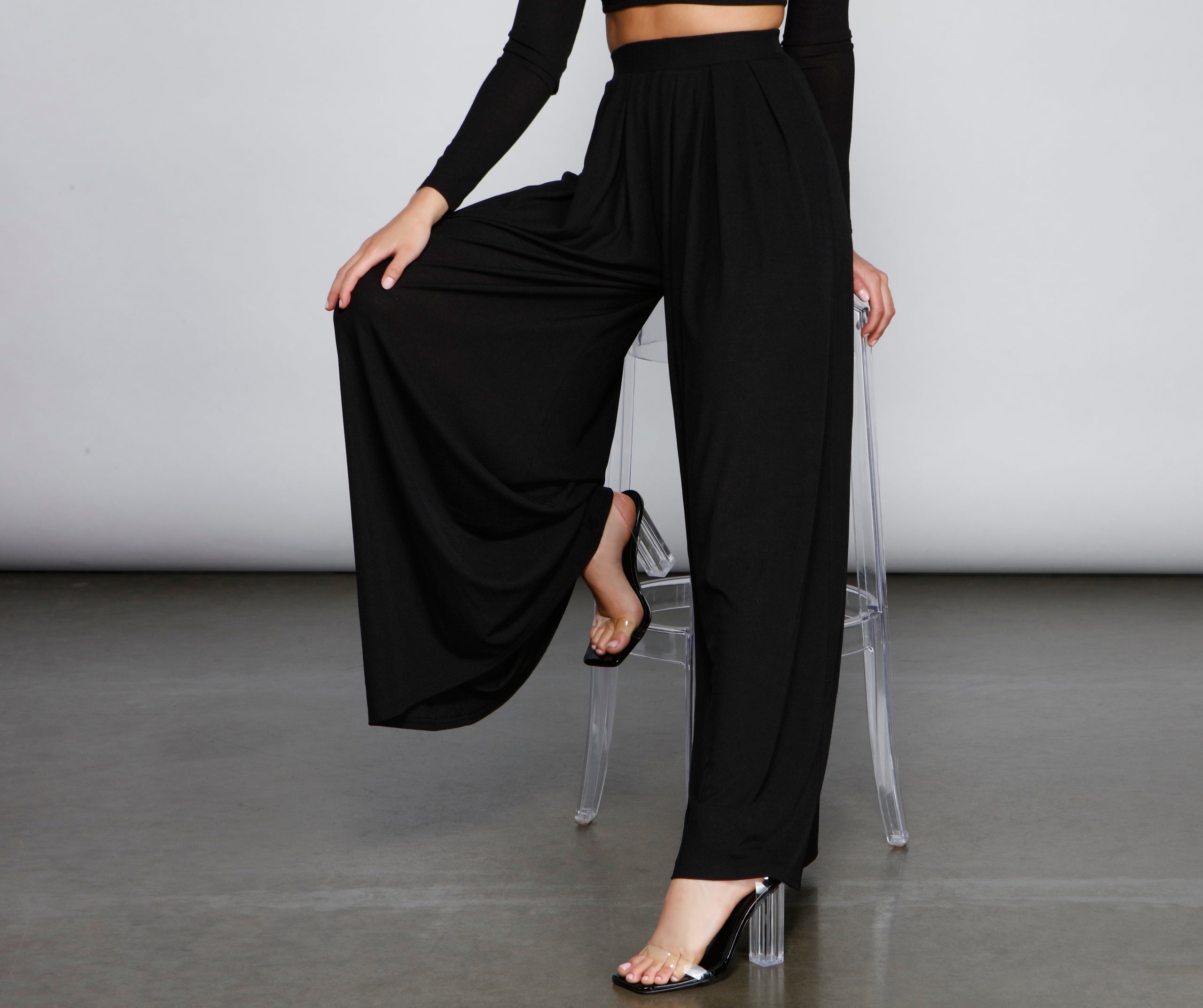 Make It Bold High Waist Palazzo Pants