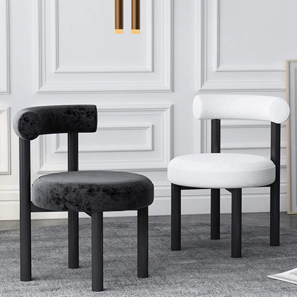 Modern Minimalist Fabric Dining Creative Chair   Contemporary   Dining Chairs   by Miron Demid LLC  Houzz