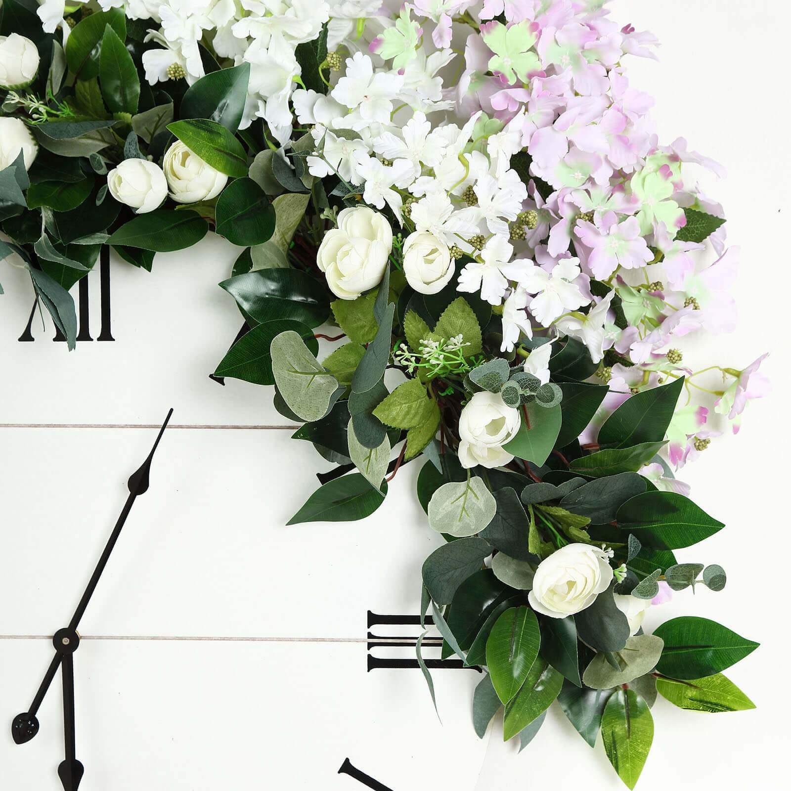 Artificial Eucalyptus/Willow Leaf Ranunculus Flower Garland Vine 40