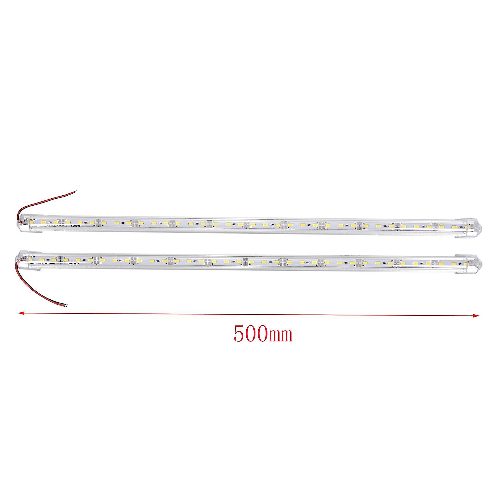 10 Pcs Aluminum Alloy Rigid Led Strip Rod Light Waterproof 12v 50cm White