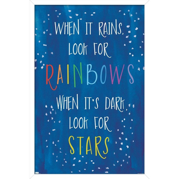 Trends International Erin Clark Rain stars Framed Wall Poster Prints