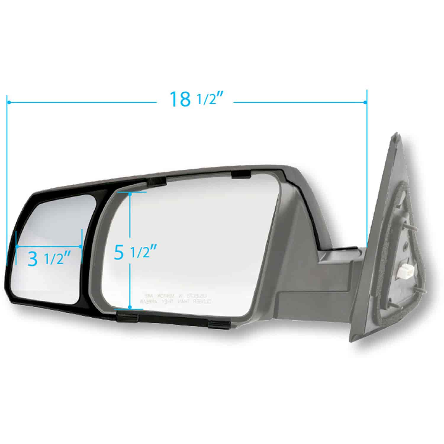 K-Source 80910 Snap-On Towing Mirrors For Chevy Silverado， GMC Sierra (14-18)