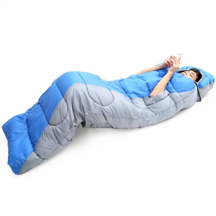 Hot Sale Outdoor Lightweight Skin Friendly Cotton Cold Proof Winter Wearable Sleeping Bag for Adults